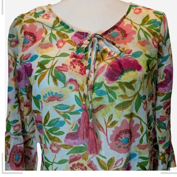 Vibrant Floral Mini Dress - Picture 9 of 15